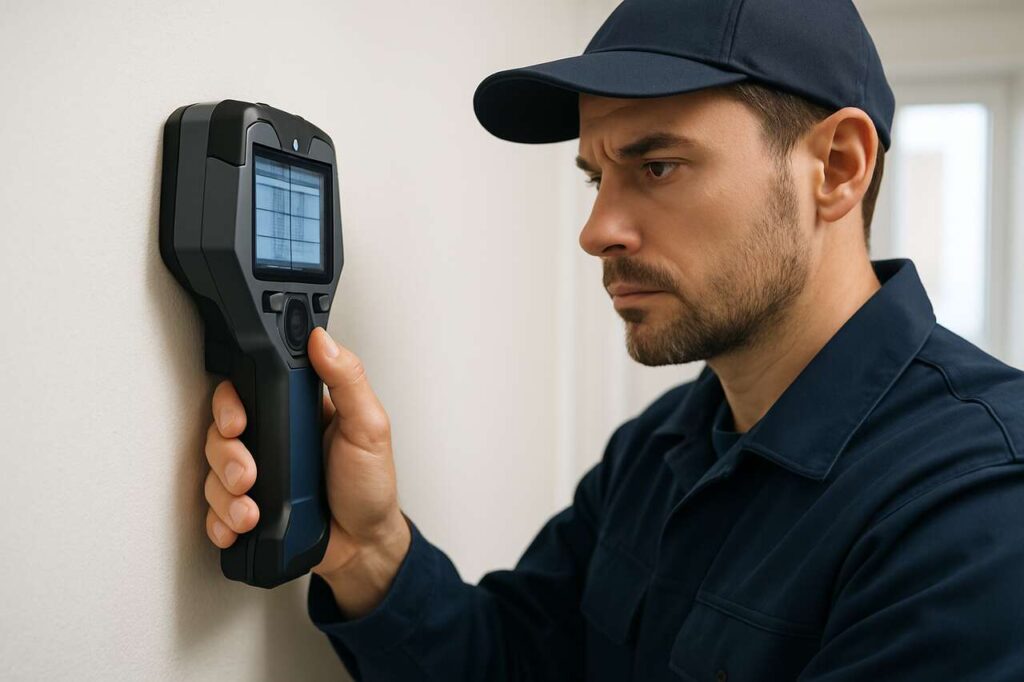 Controllo delle superfici murarie con tecniche non invasive senza demolire le pareti