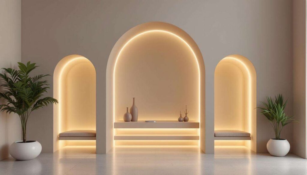 Archi, nicchie e specchi curvi: le forme morbide che il design 2026 preferisce agli angoli retti