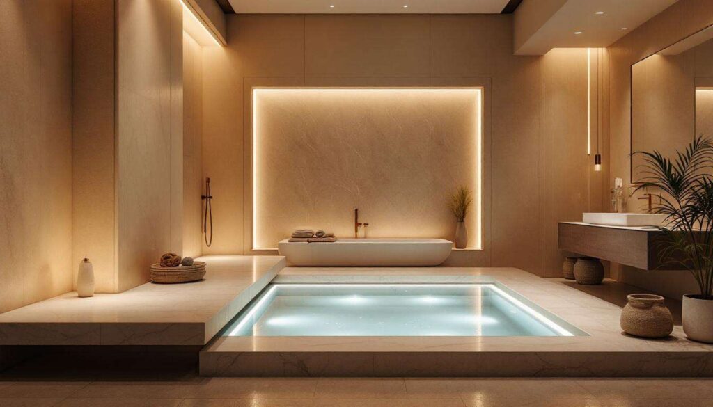 Bagno tempio del benessere: le docce emozionali a filo pavimento conquistano le case italiane