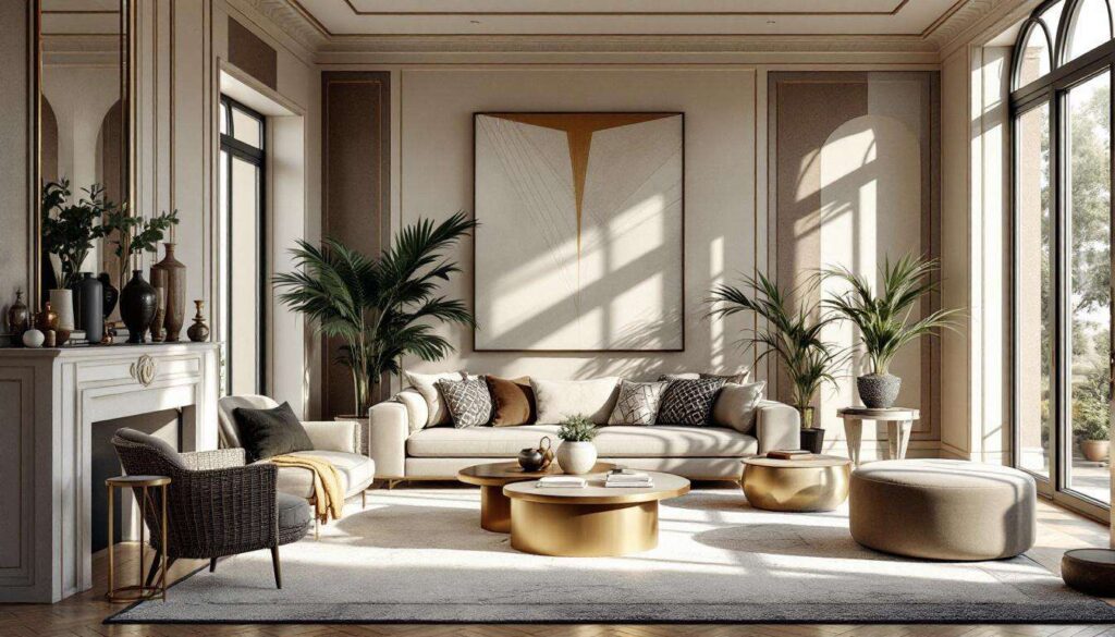 Neo Déco: geometrie Art Déco e finiture in ottone tornano nelle case italiane, ma in chiave moderna